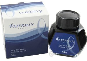 Чернила WATERMAN Ink Bottle Blue/Dark 51064 (S0110790) для перьевых ручек