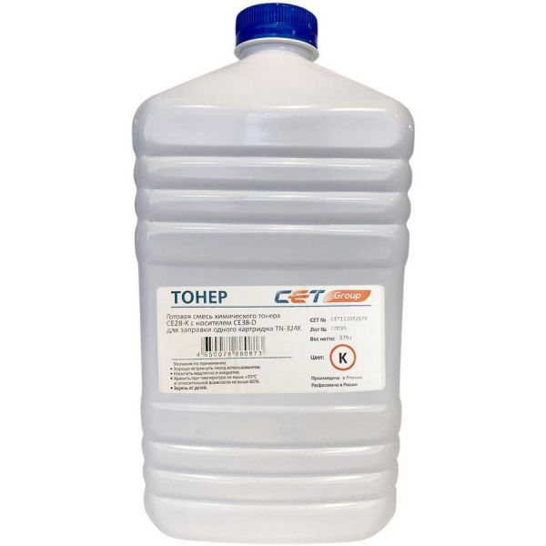 Тонер для картриджа CET CE28-K/CE28-D черный, 579г
