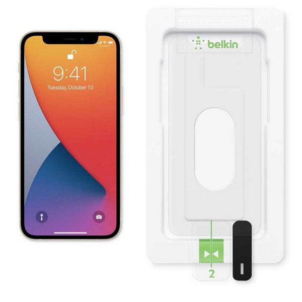 Защитное стекло для сотового телефона Belkin ULTRAGLASS для Apple iPhone 12 mini прозрачное (OVA032DSAPL) Apple iPhone 12 mini